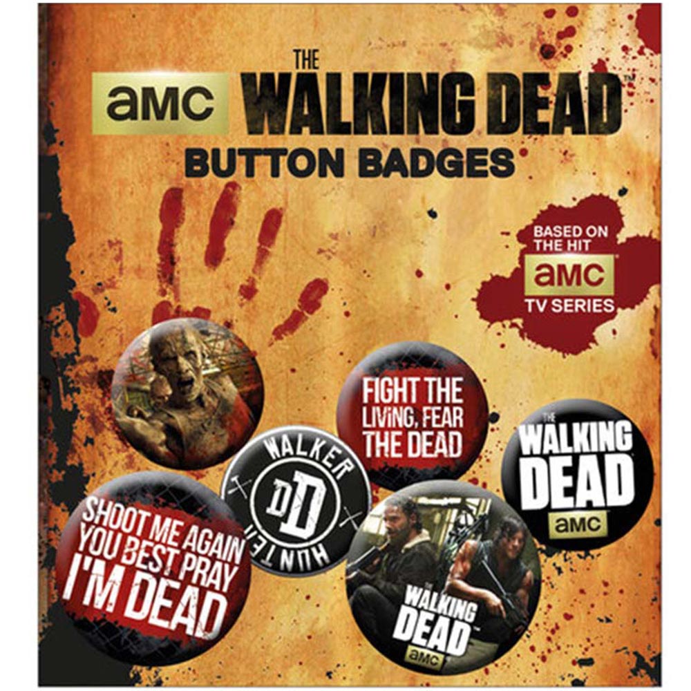 WALKING DEAD ウォーキングデッド (放送 15周年 ) - Phrases 6個セット / バッジ - PGS